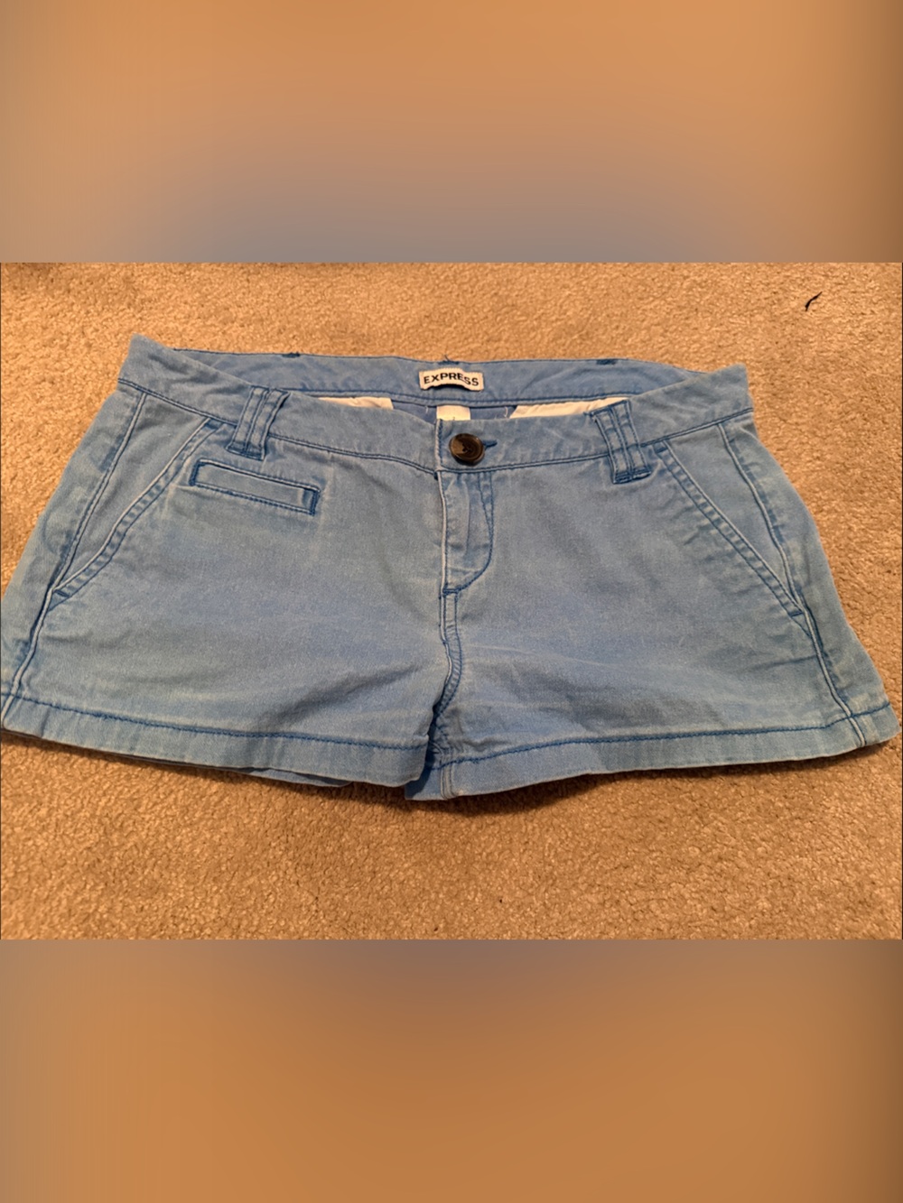 Express Light Blue Denim Jean Shorts